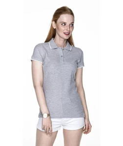 Women's polo shirt - gray