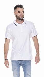 Men's polo shirt - white